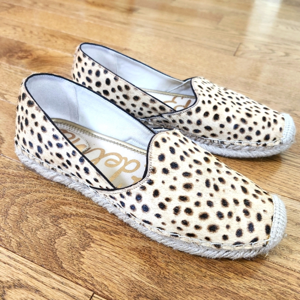 Sam Edelman Cheetah Calf Hair Espadrilles